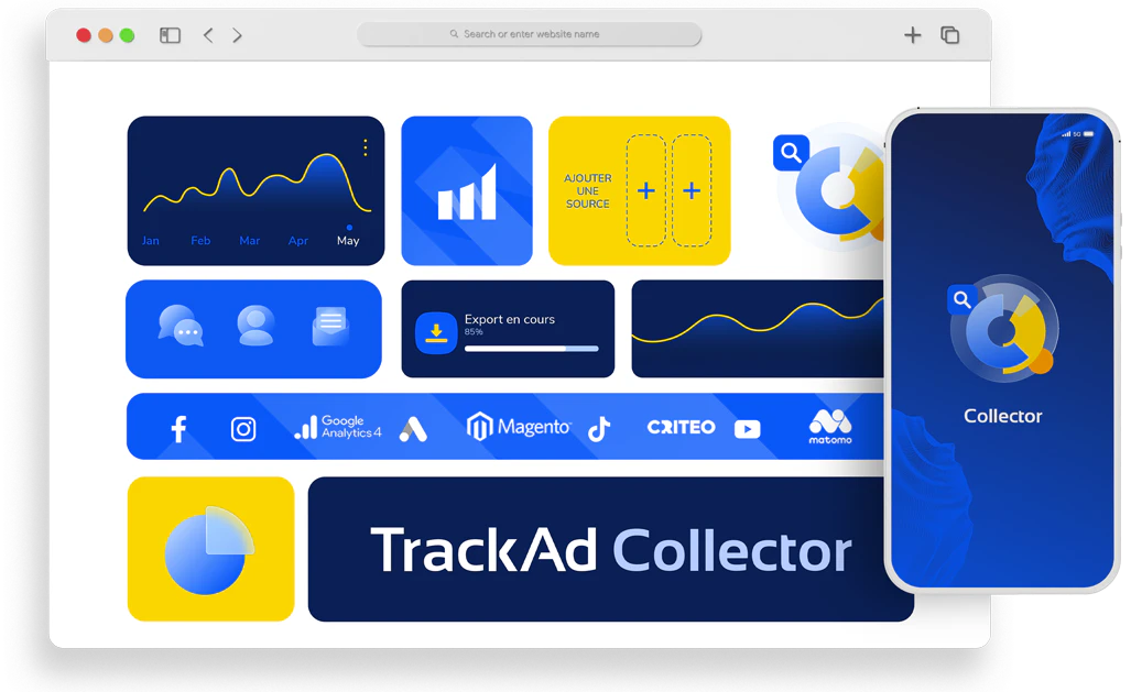 TrackAd Collector interface preview